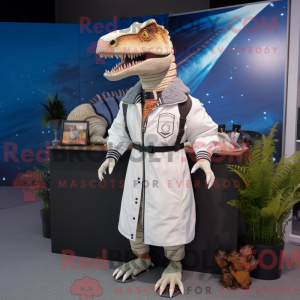 White Spinosaurus mascot...