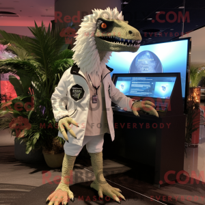 White Spinosaurus mascot...