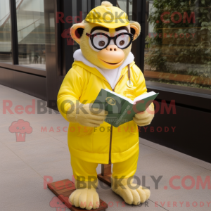 Citrongul chimpanse maskot...
