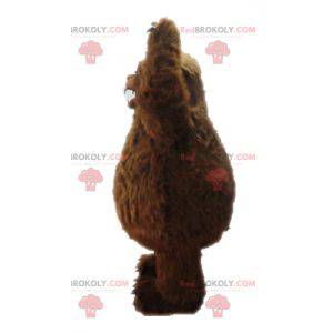 Maskot hnědý yeti. Grizzly maskot - Redbrokoly.com