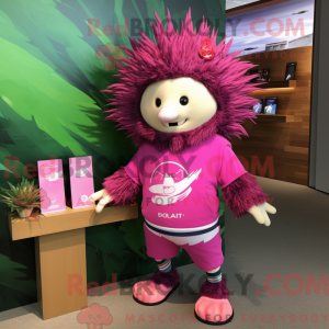 Magenta Porcupine maskot...