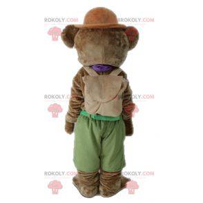 Mascota de oso de peluche marrón suave y lindo - Redbrokoly.com