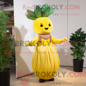Mascotte de navet jaune...