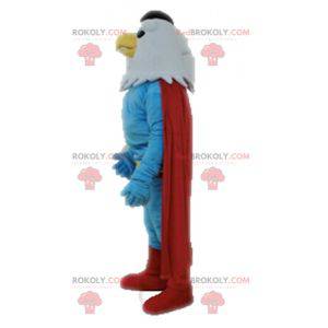 Águia mascote vestida de super-herói - Redbrokoly.com