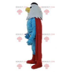 Mascotte dell'aquila vestita come un supereroe - Redbrokoly.com