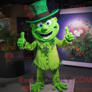 Zielony djevel maskot...