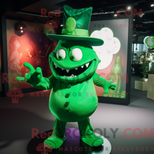 Zielony djevel maskot...