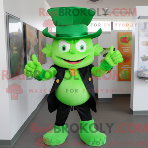 Green Devil maskot kostume...