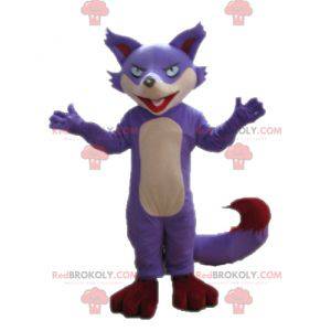 Beige and red purple fox mascot - Redbrokoly.com