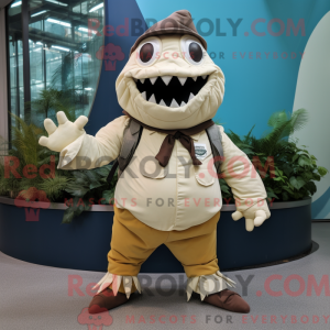 Creme Piranha maskot...