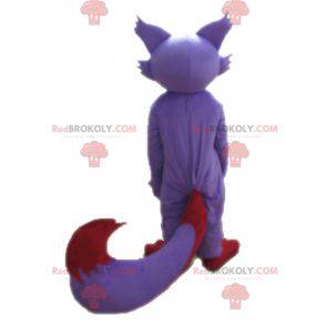 Beige and red purple fox mascot - Redbrokoly.com