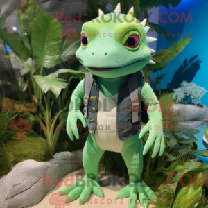 Grønn Axolotls máscara de...