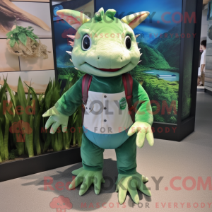 Green Axolotls mascot...