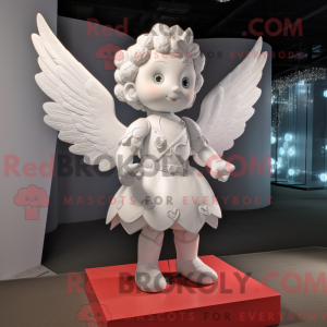 Sølv Cupid maskot drakt...