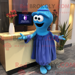 Blue Television mascot...