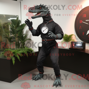 Black Spinosaurus mascot...