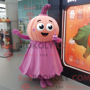 Rosa gresskarmaskotkostyme...