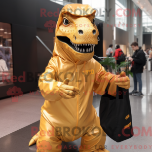 Máscara Gold Allosaurus com...