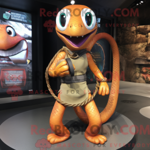 Rust Snake-mascottekostuum...