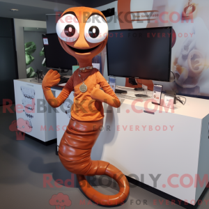 Rust Snake maskot kostume...