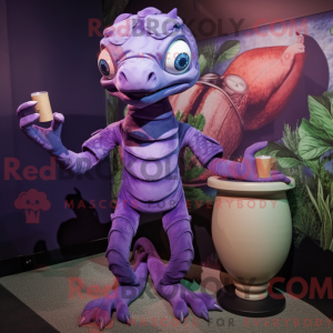 Lavendel Hydra maskot...
