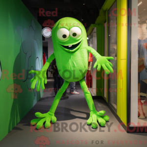 Postava maskota Lime Green...