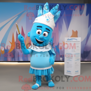 Sky Blue Chief maskot...
