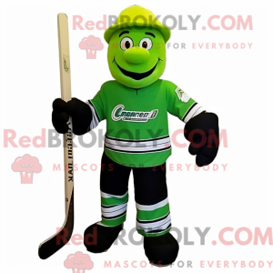 Limegrøn ishockeypind...