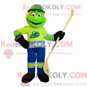 Lime Green Ice Hockey Stick...