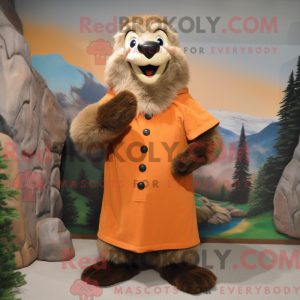 Marmot mascot costume...