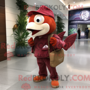 Máscara Maroon Goldfish com...