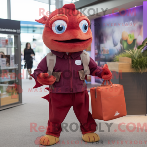 Maroon Goldfish maskot...