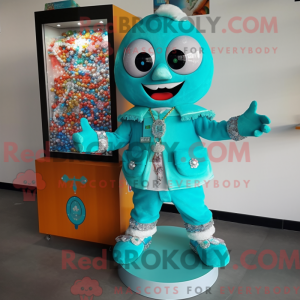 Turquoise Candy Box mascot...