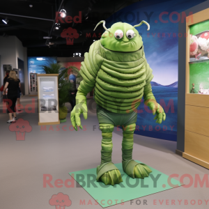 Lime Green Trilobite mascot...