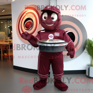 Maroon Plate Spinner maskot...