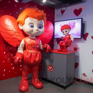 Costume mascotte de Cupidon...