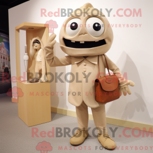 Tan Cod maskot kostym...
