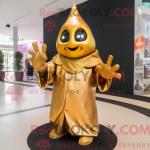 Gouden Heks mascottekostuum...