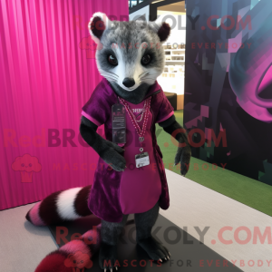 Magenta Civet maskot...