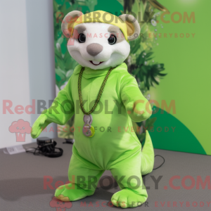 Postava maskota Lime Green...