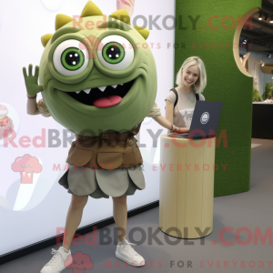 Olive Piranha mascot...