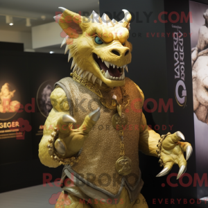Gold Gargoyle maskot...