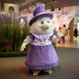 Lavendel pindsvin maskot...