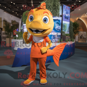 Orange Barracuda maskot...