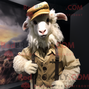 Tan Angora Goat maskot...