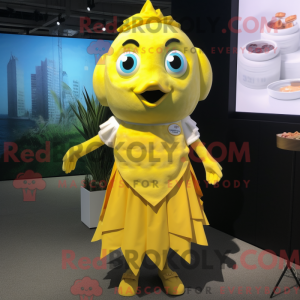Personaggio mascotte giallo...