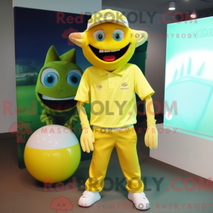 Lemon Yellow Demon mascot...