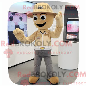 Tan Champagne maskot...
