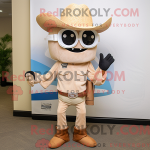 Tan Champagne mask drakt...