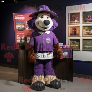 Costume de mascotte Purple...